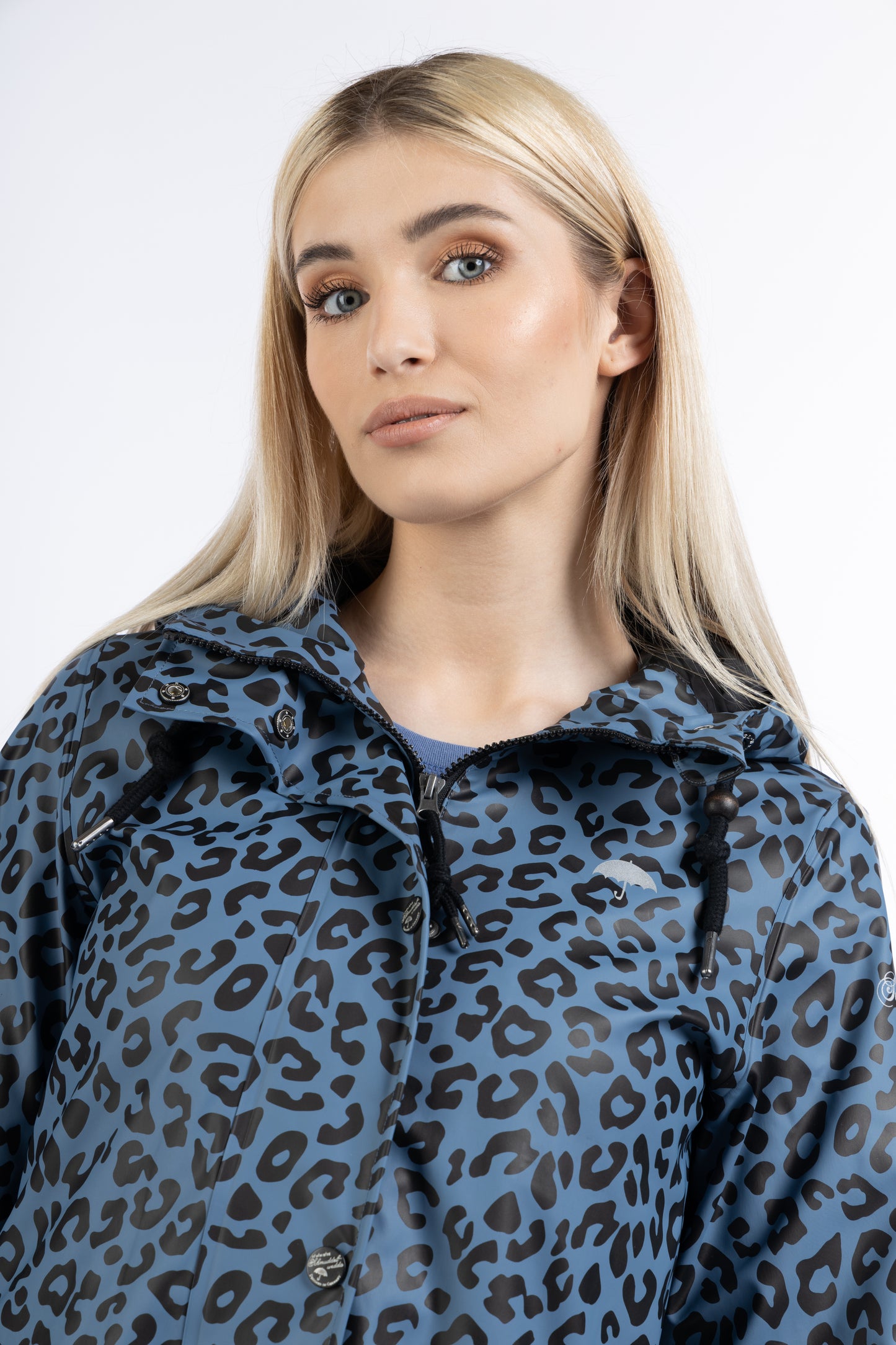 Schmuddelwedda women's rain jacket leopard print