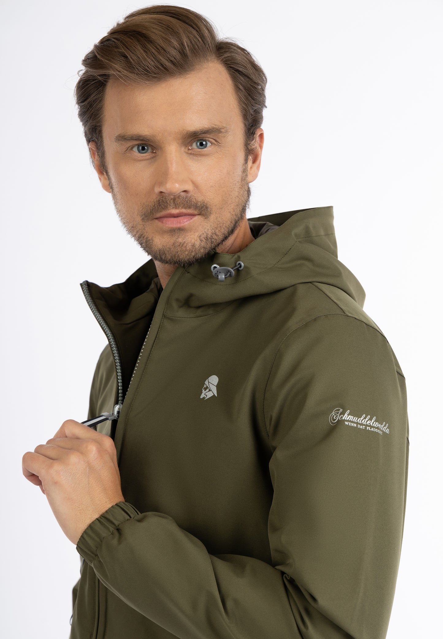 Schmuddelwedda men's rain jacket recycled material