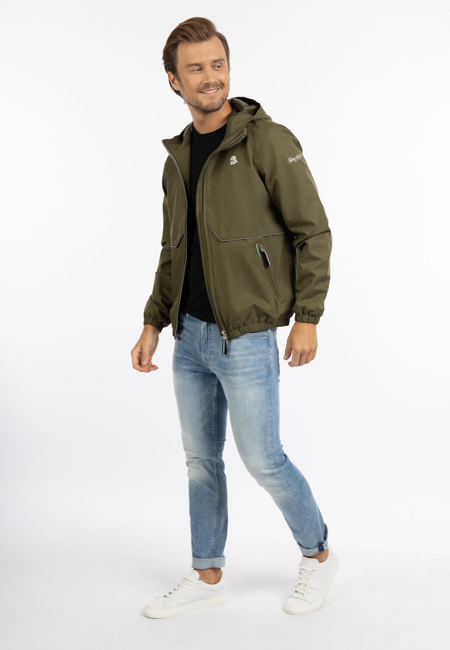 Schmuddelwedda men's rain jacket recycled material