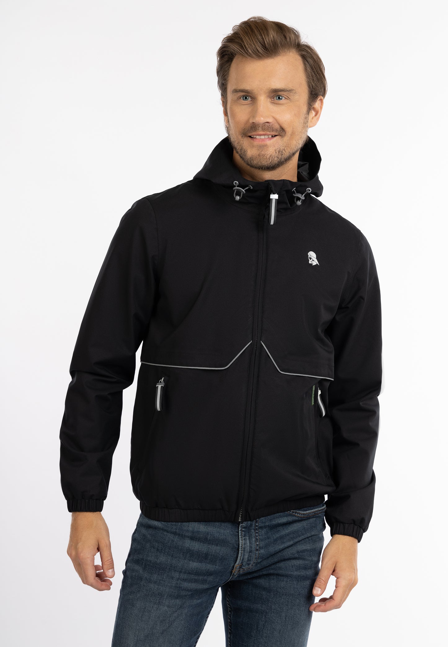 Schmuddelwedda men's rain jacket recycled material