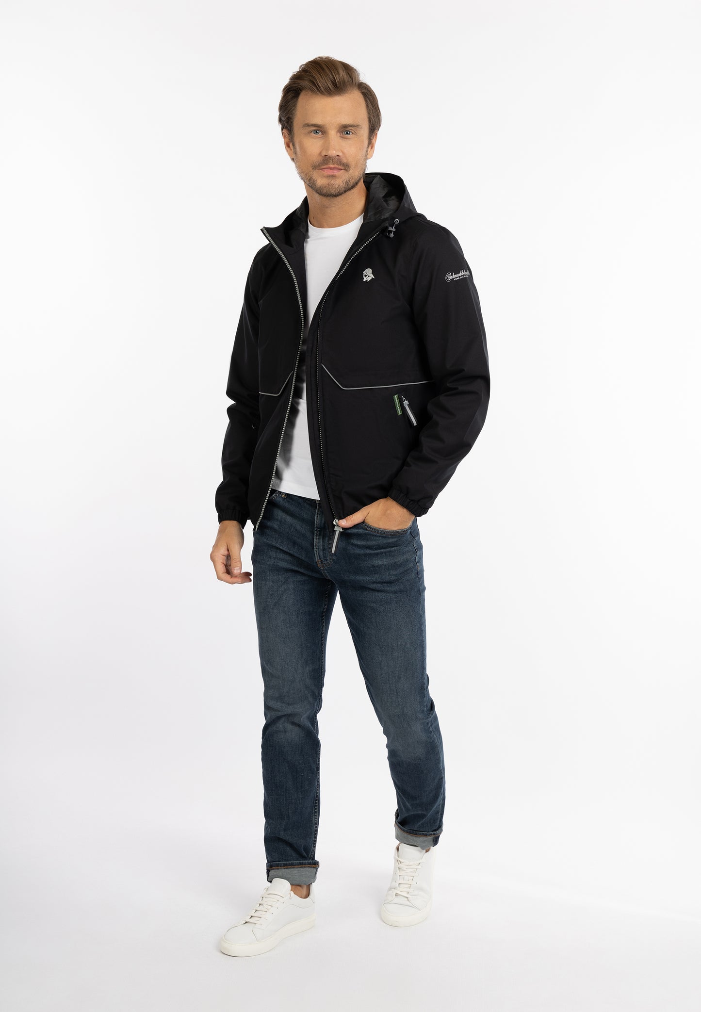 Schmuddelwedda men's rain jacket recycled material