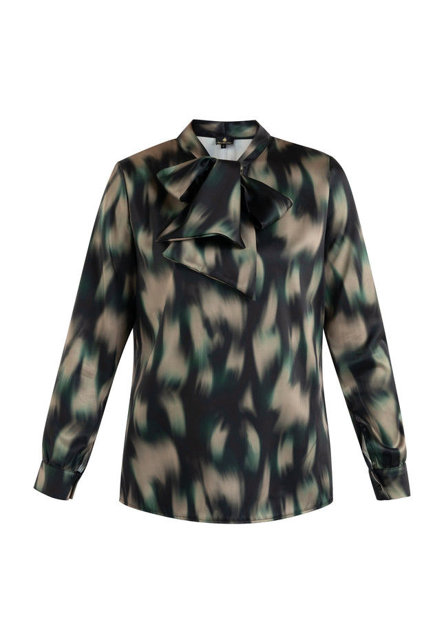 DreiMaster Klassik Women's Tie Neck Blouse