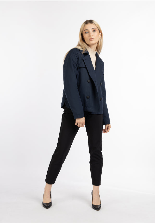 DreiMaster Klassik Women's Short Trench Jacket