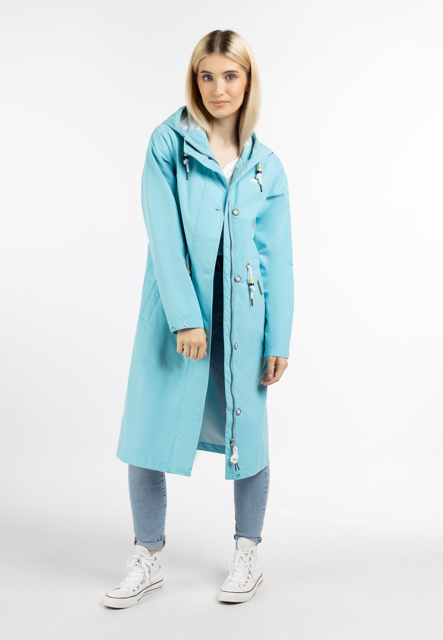 Schmuddelwedda women's rain coat recycled material