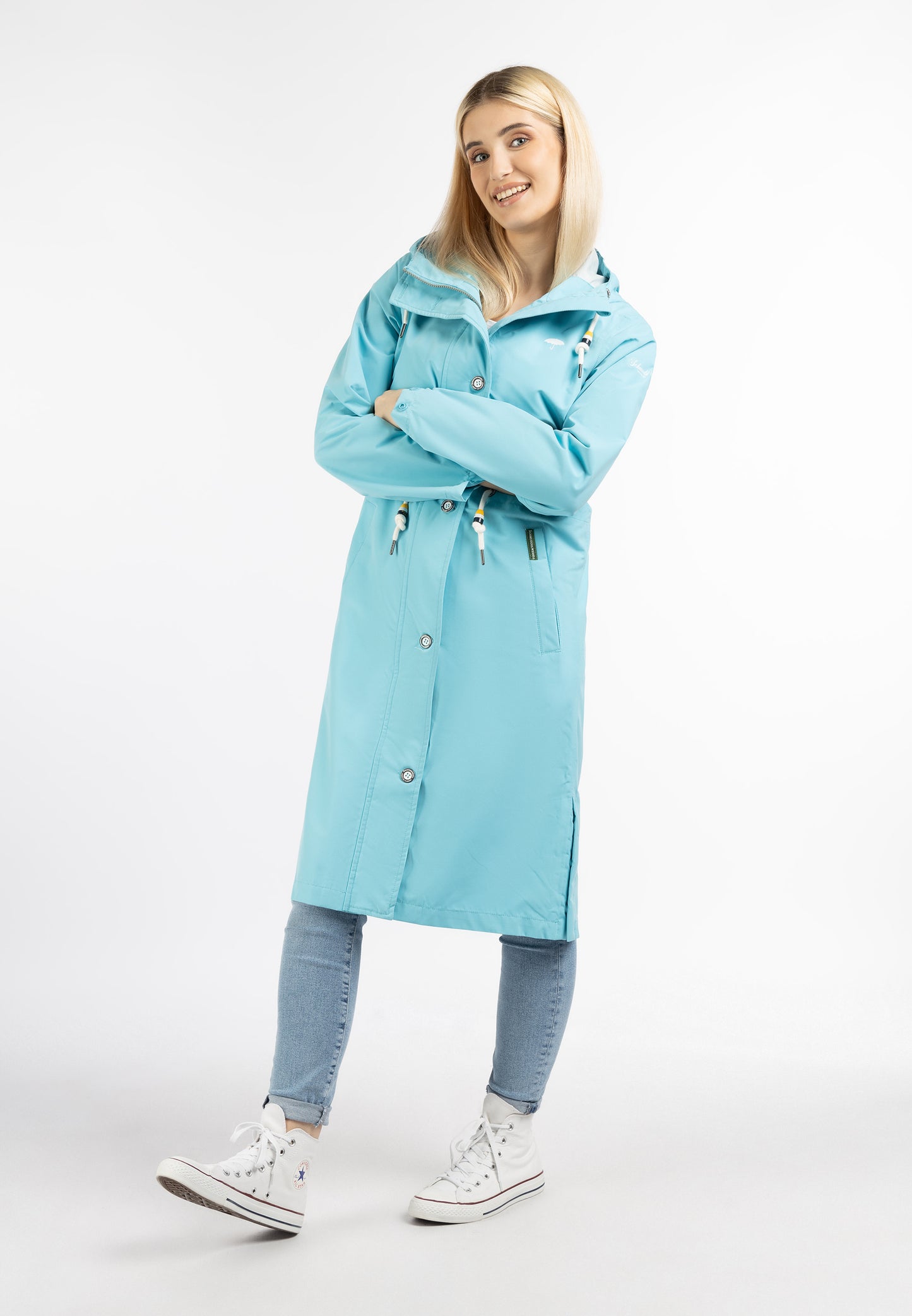 Schmuddelwedda women's rain coat recycled material