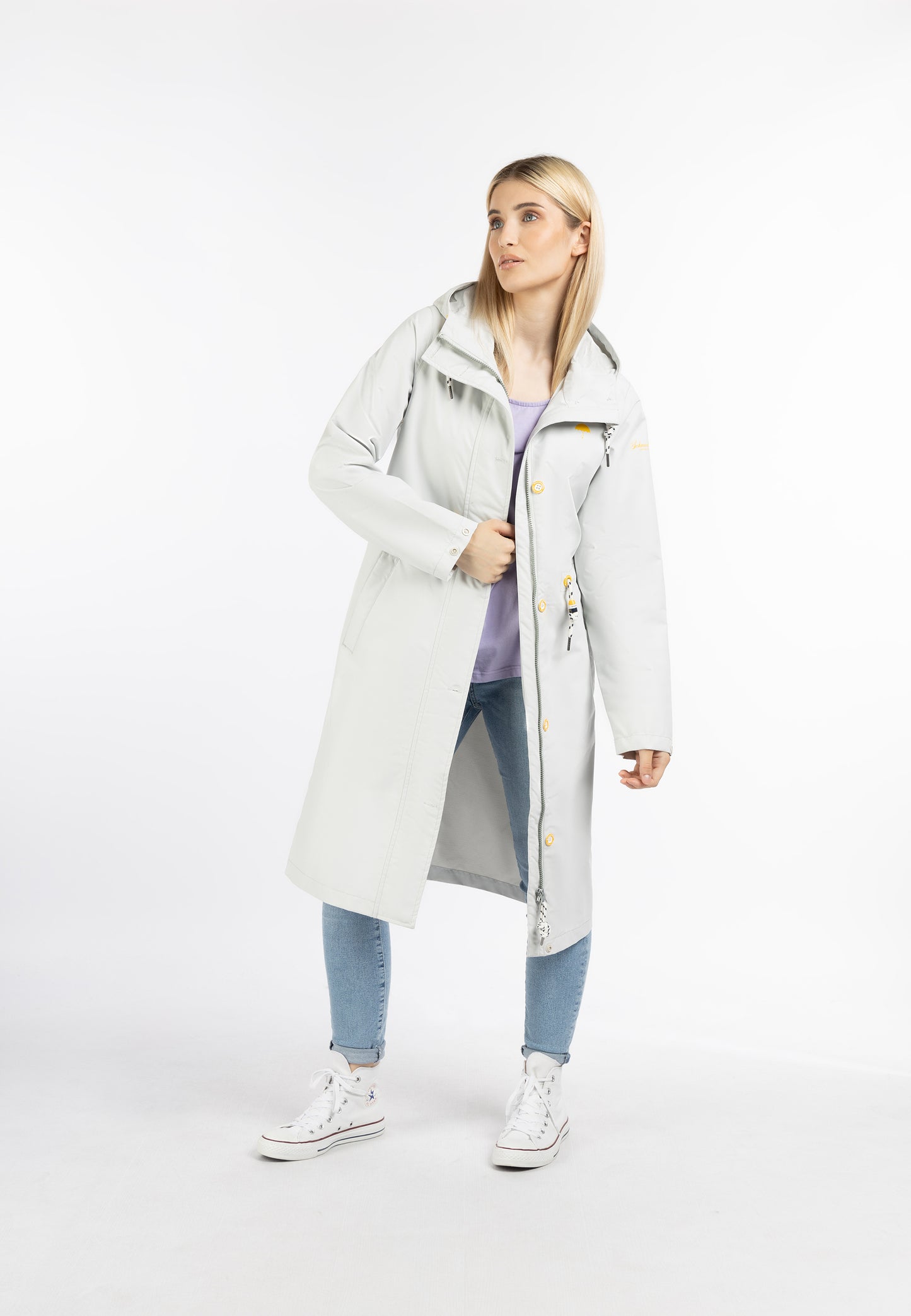 Schmuddelwedda women's rain coat recycled material