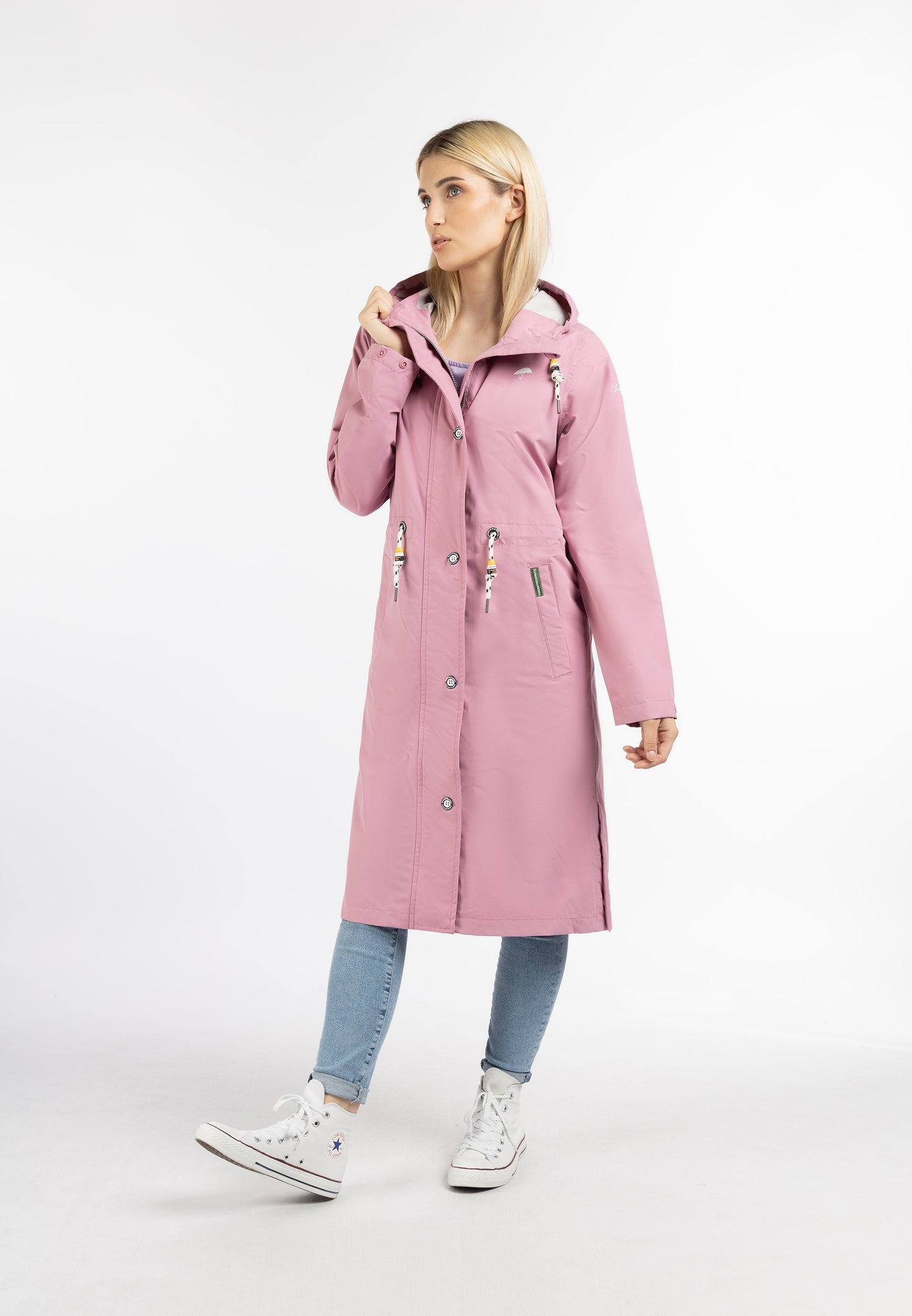 Schmuddelwedda women's rain coat recycled material