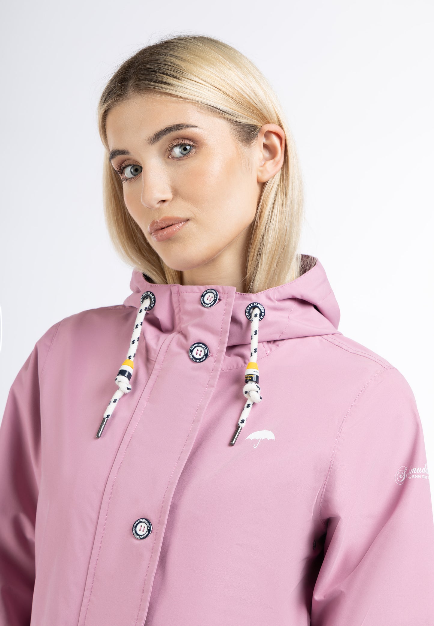 Schmuddelwedda women's rain coat recycled material