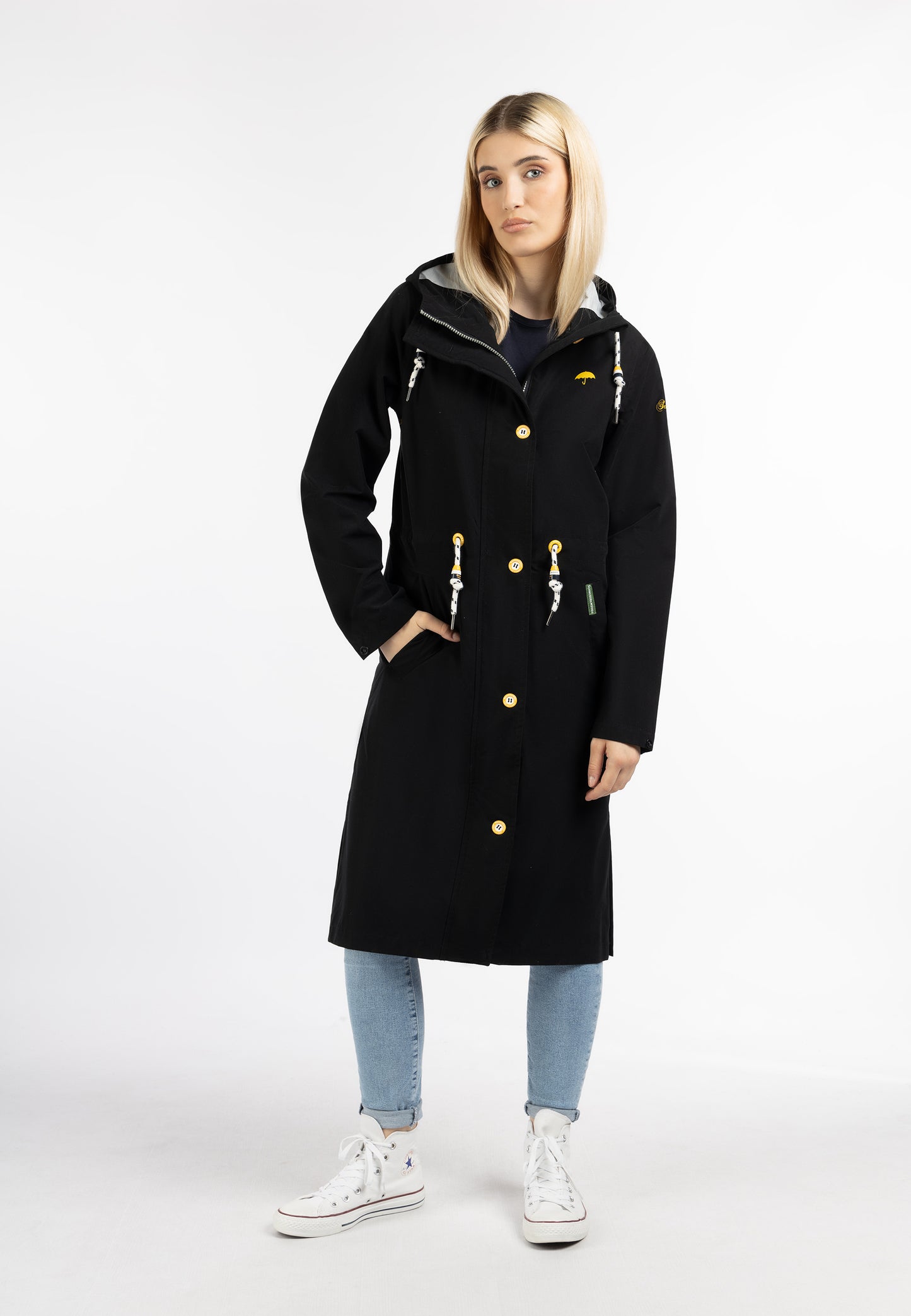 Schmuddelwedda women's rain coat recycled material