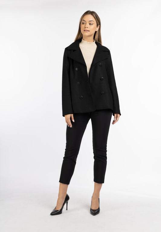 DreiMaster Klassik women's transitional Pea coat made of a wool blend
