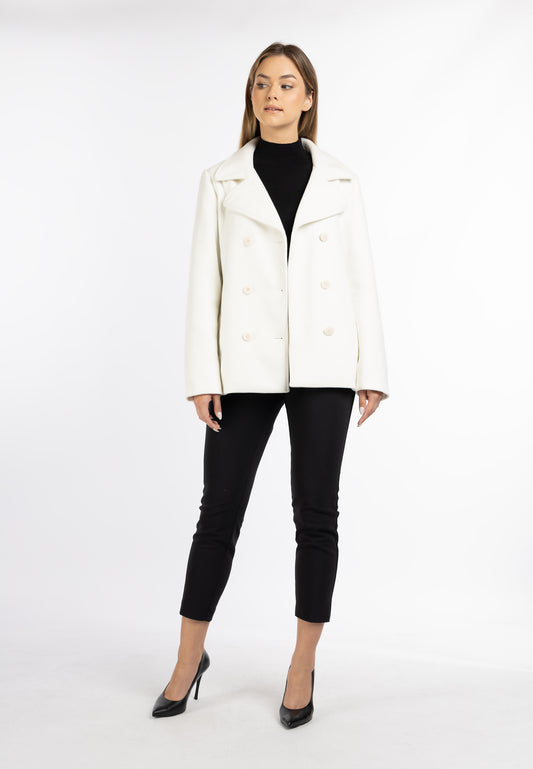 DreiMaster Klassik women's transitional Pea coat made of a wool blend