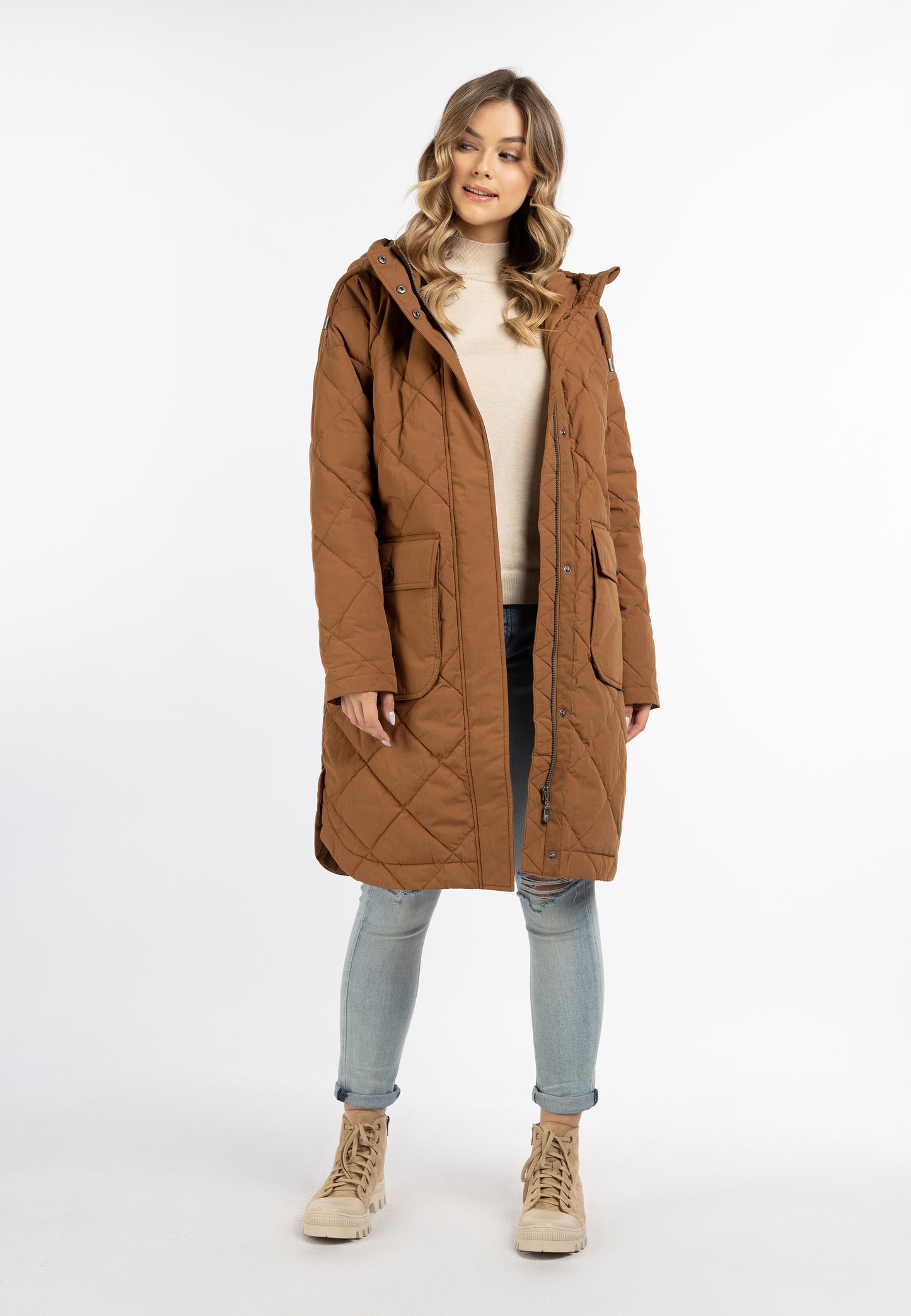 DreiMaster Vintage women's cotton coat with light padding