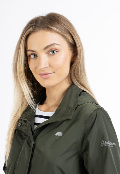 Schmuddelwedda women's rain jacket recycled material