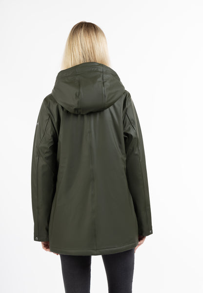 Schmuddelwedda women's rain jacket with faux fur lining