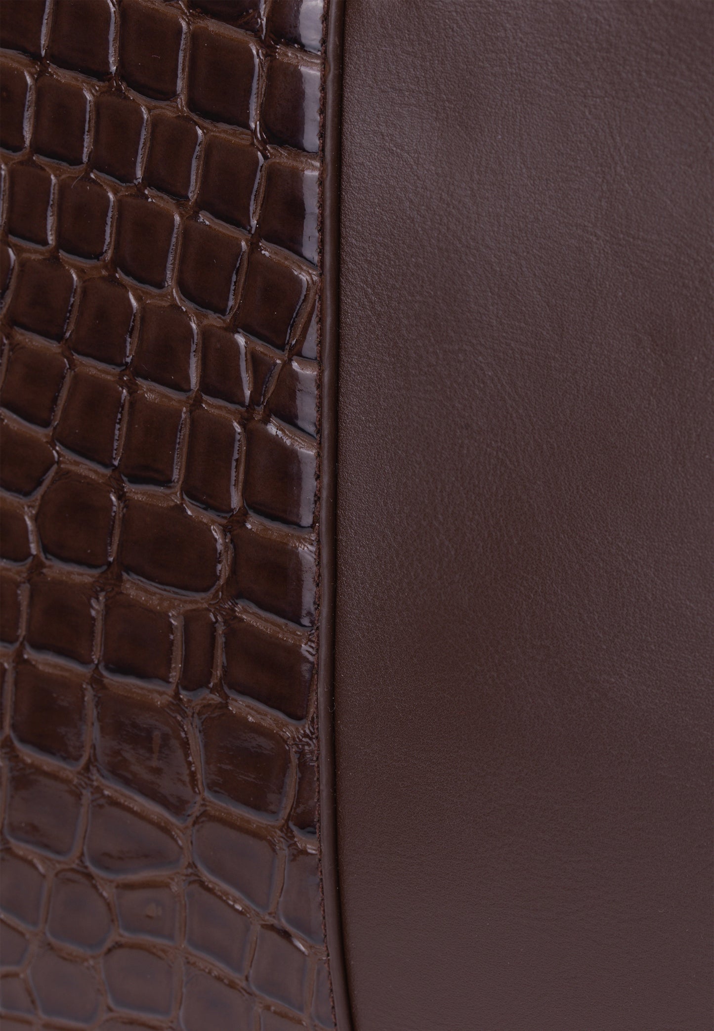 faina women's handle bag with reptile embossing