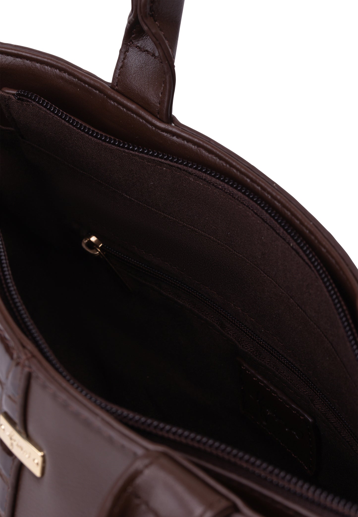 faina women's handle bag with reptile embossing