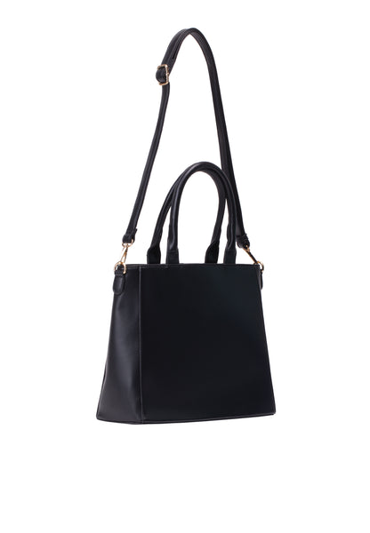 faina women's handle bag with reptile embossing