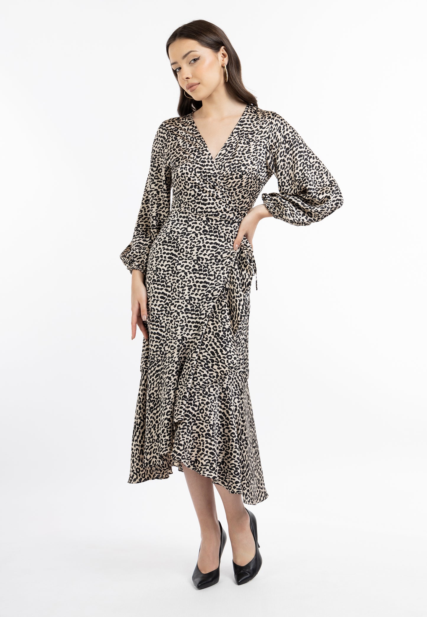 faina women's wrap dress