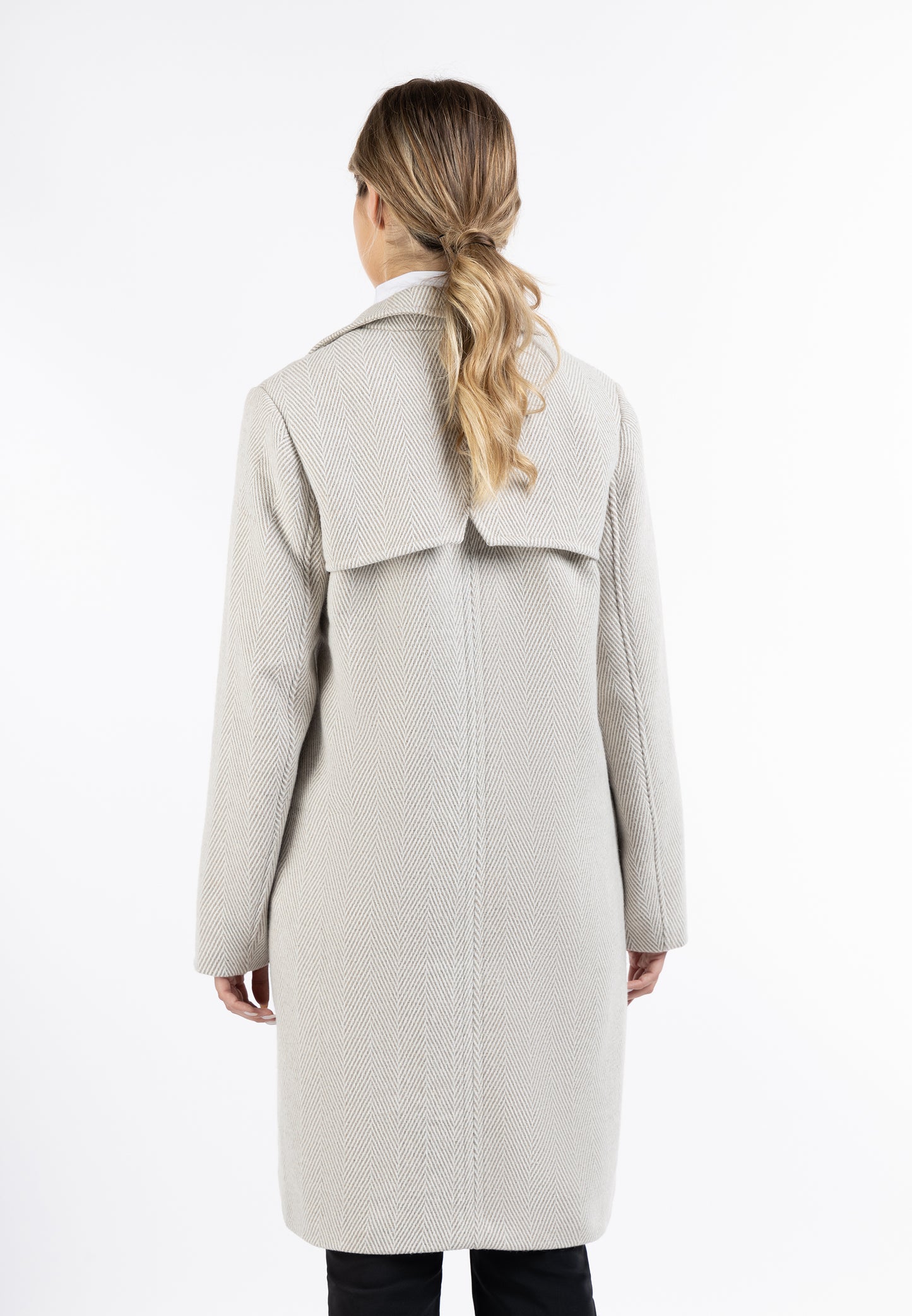DreiMaster Klassik women's herringbone transition coat
