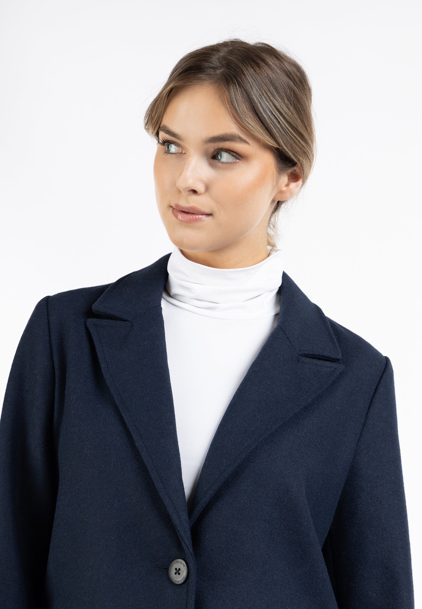 DreiMaster Klassik women's long wool blend blazer