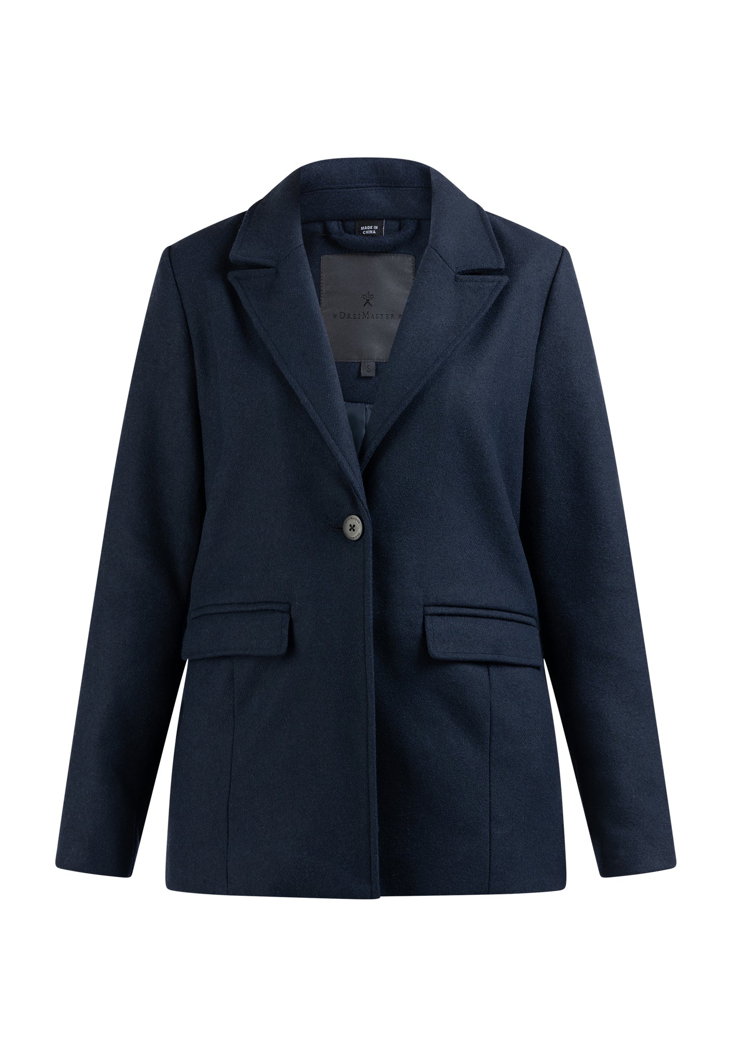 DreiMaster Klassik women's long wool blend blazer