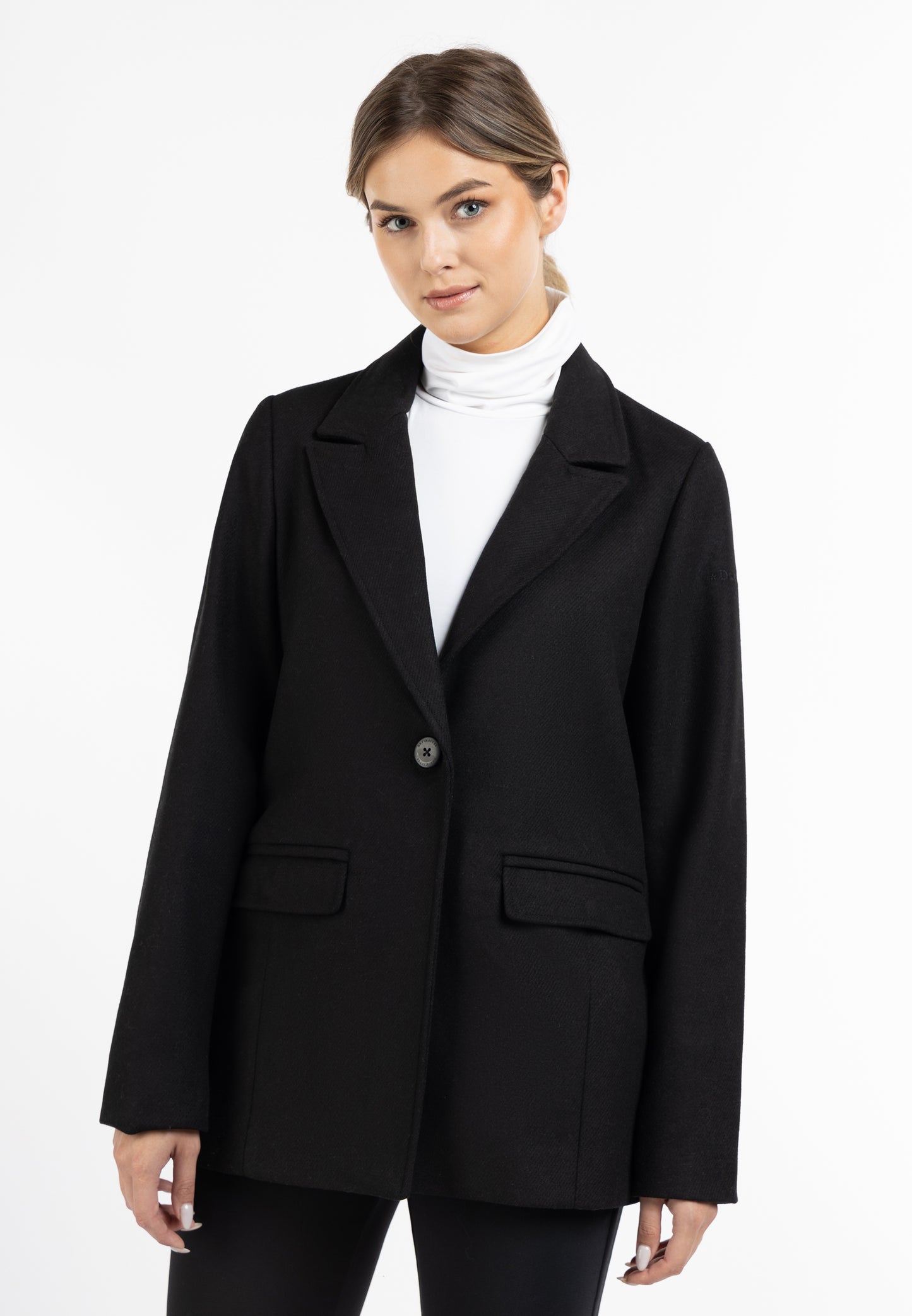 DreiMaster Klassik women's long wool blend blazer