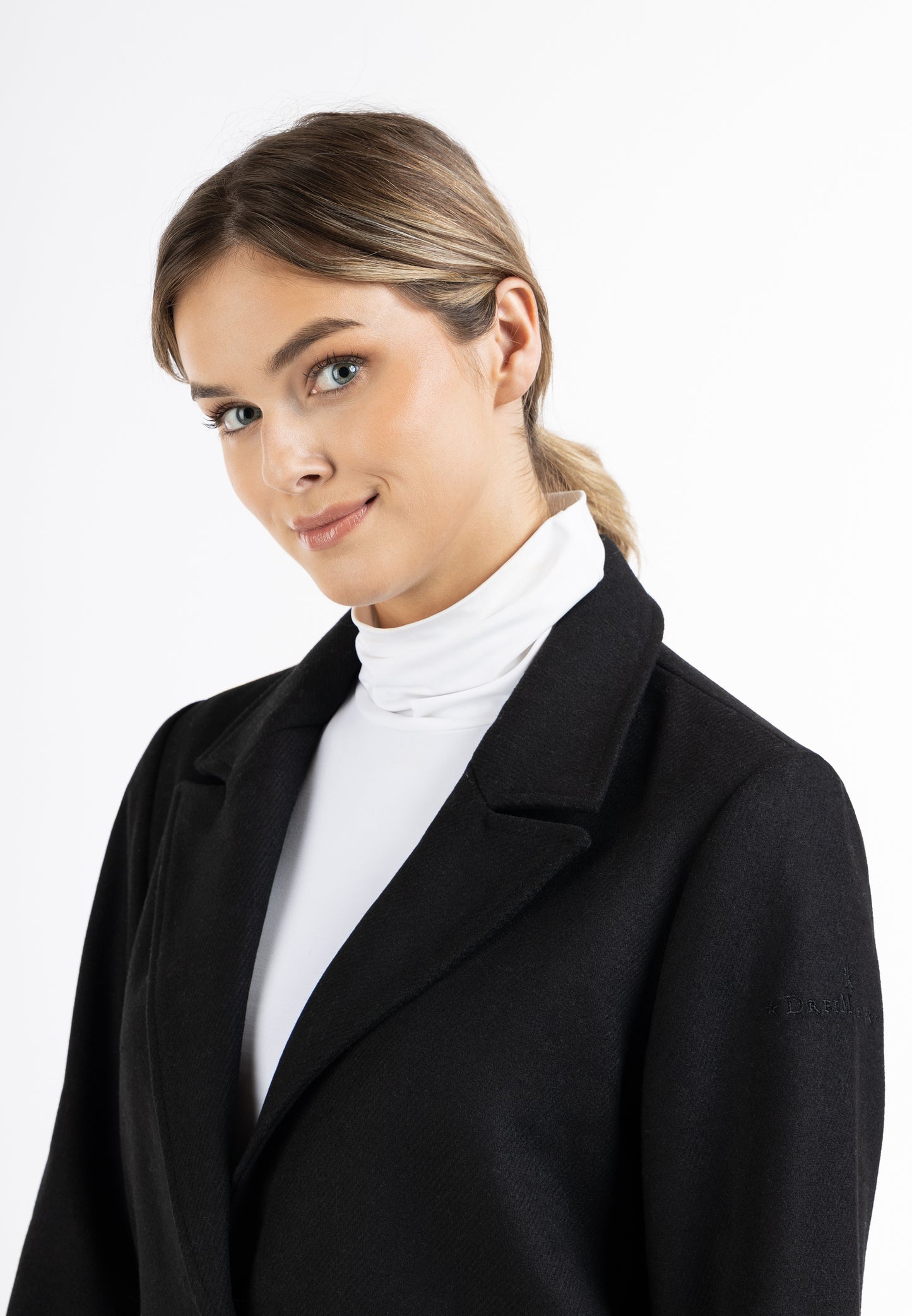 DreiMaster Klassik women's long wool blend blazer