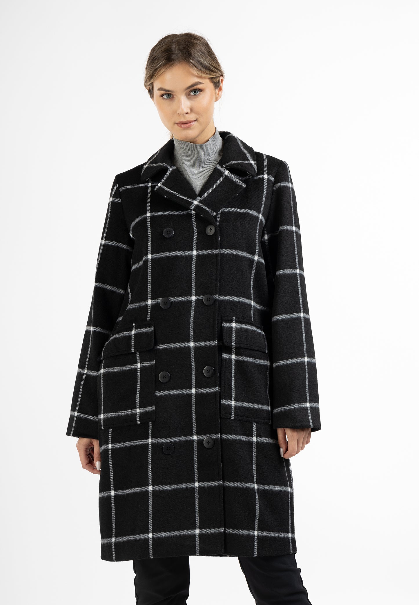 DreiMaster Klassik women's transitional coat made of wool blend