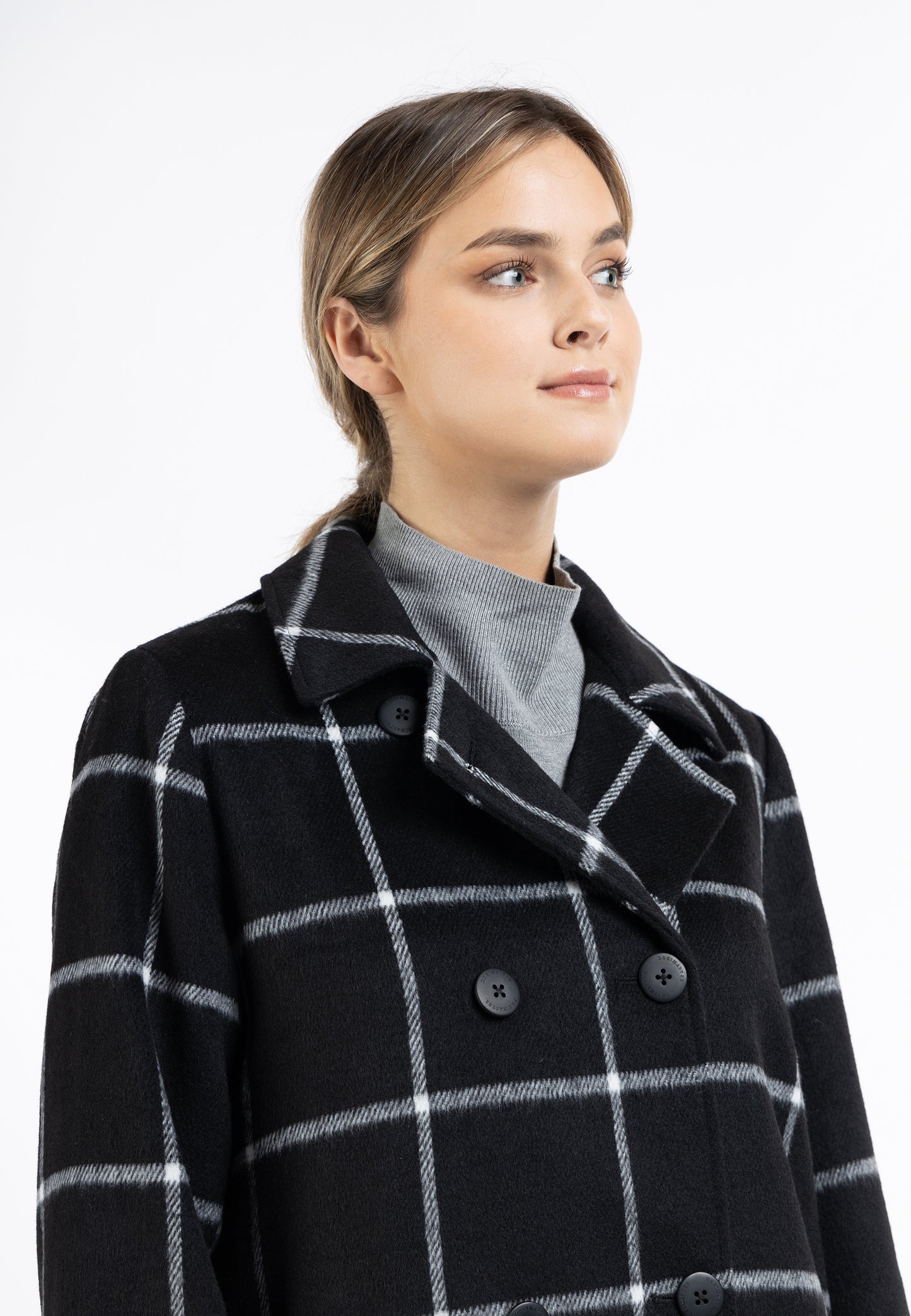 DreiMaster Klassik women's transitional coat made of wool blend
