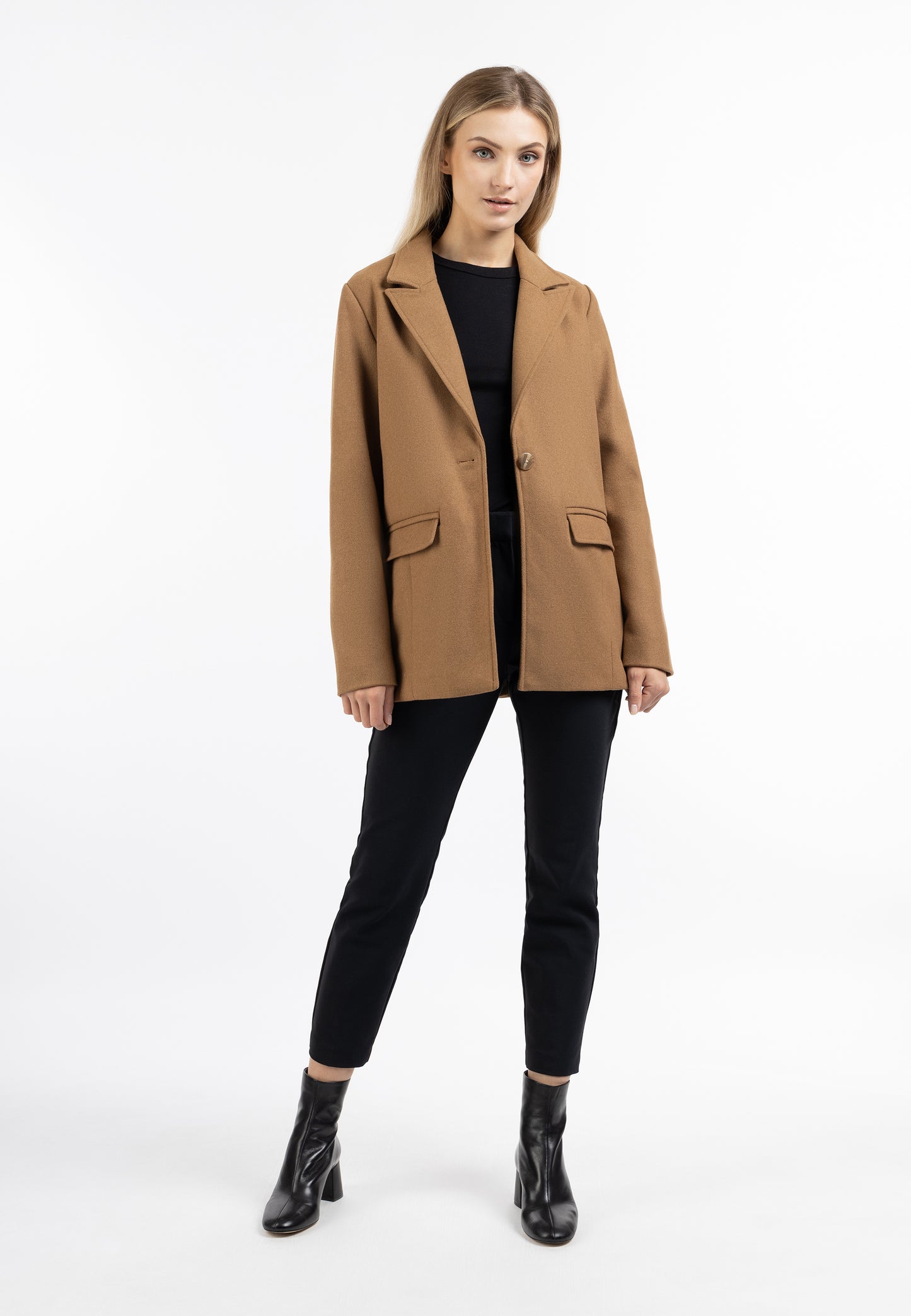 DreiMaster Klassik women's long wool blend blazer