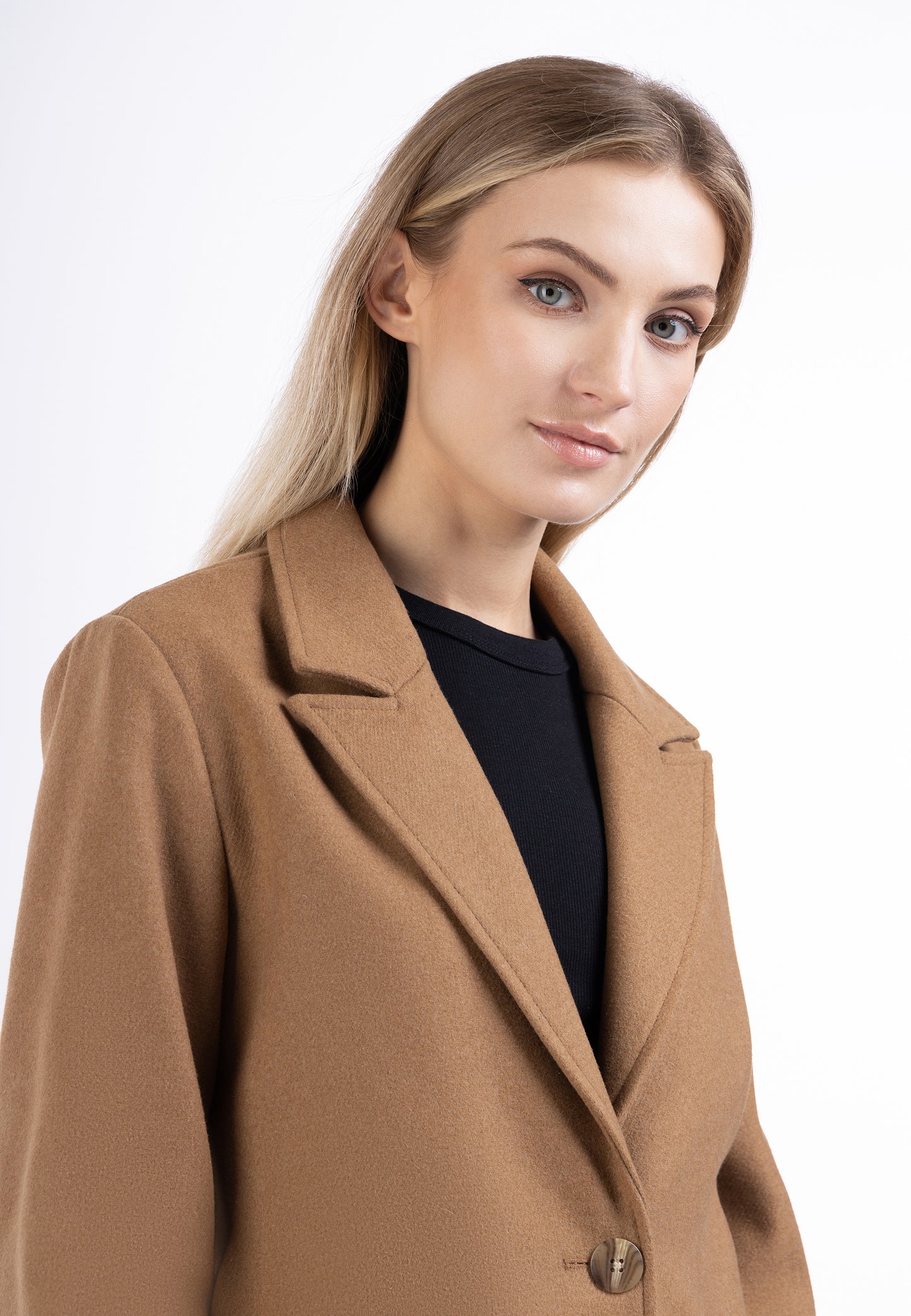DreiMaster Klassik women's long wool blend blazer