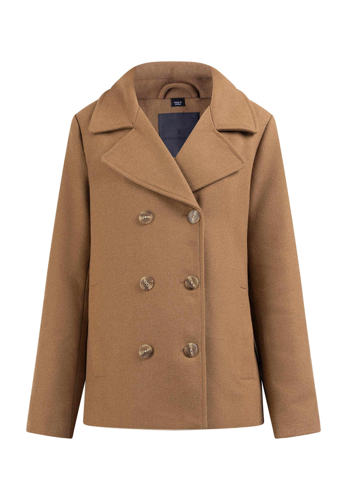 DreiMaster Klassik women's transitional Pea coat made of a wool blend