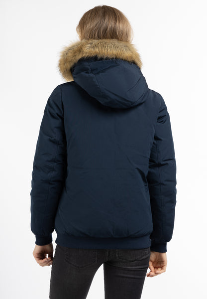DreiMaster Vintage women's winter blouson with faux fur trim