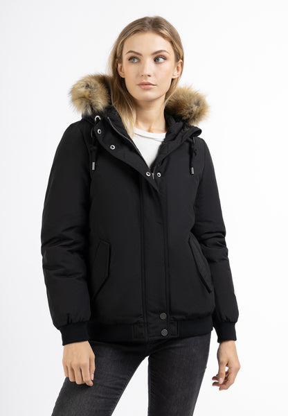DreiMaster Vintage women's winter blouson with faux fur trim