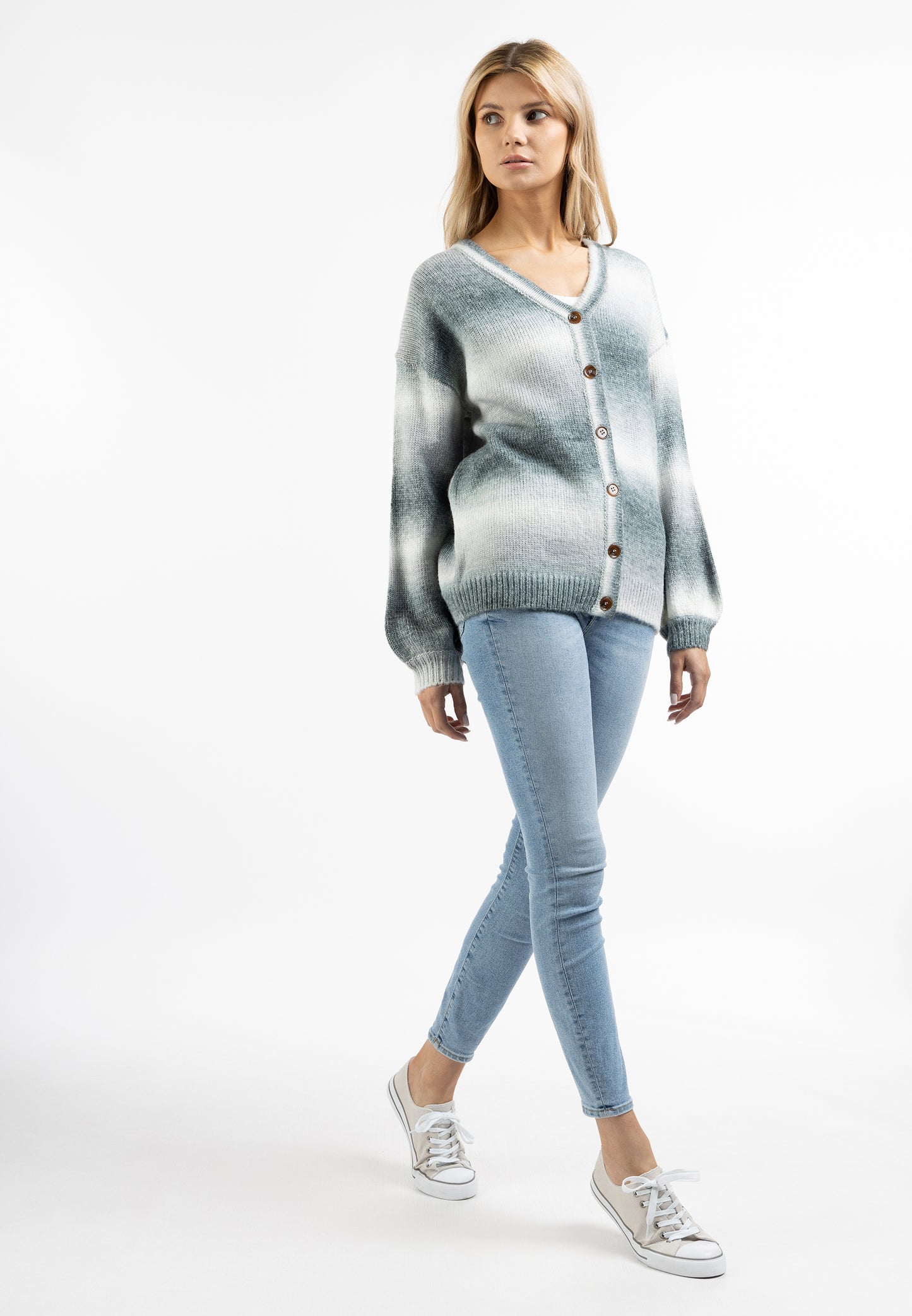 usha women's cardigan with button