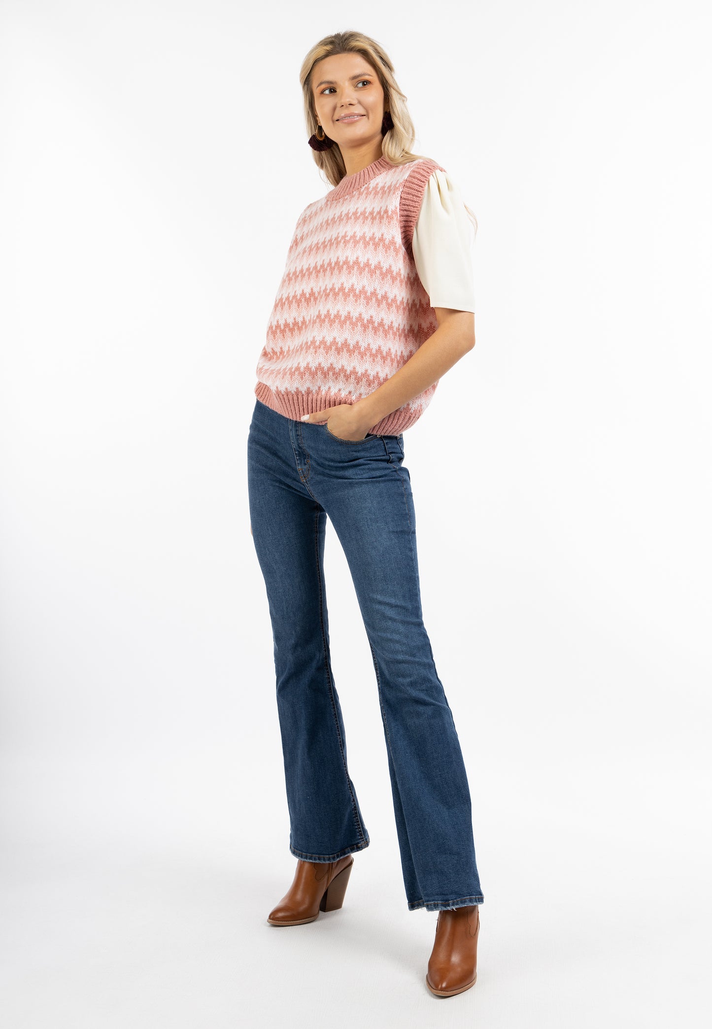 usha FESTIVAL women's knit sweater vest