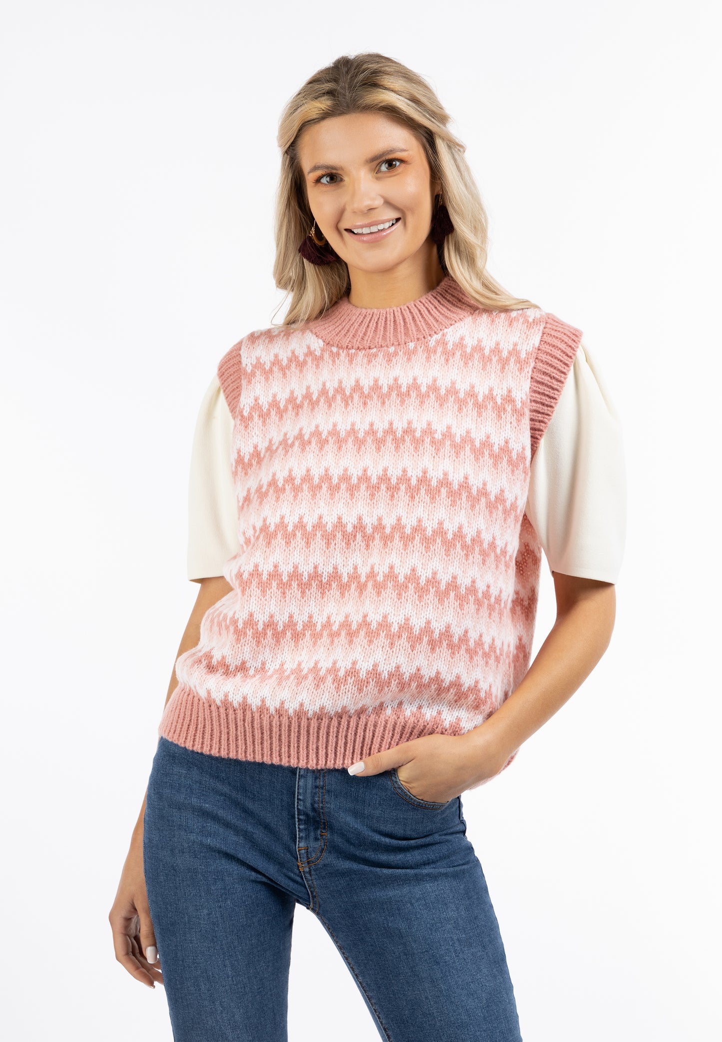 usha FESTIVAL women's knit sweater vest