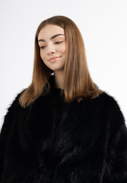 myMo women's fake fur coat