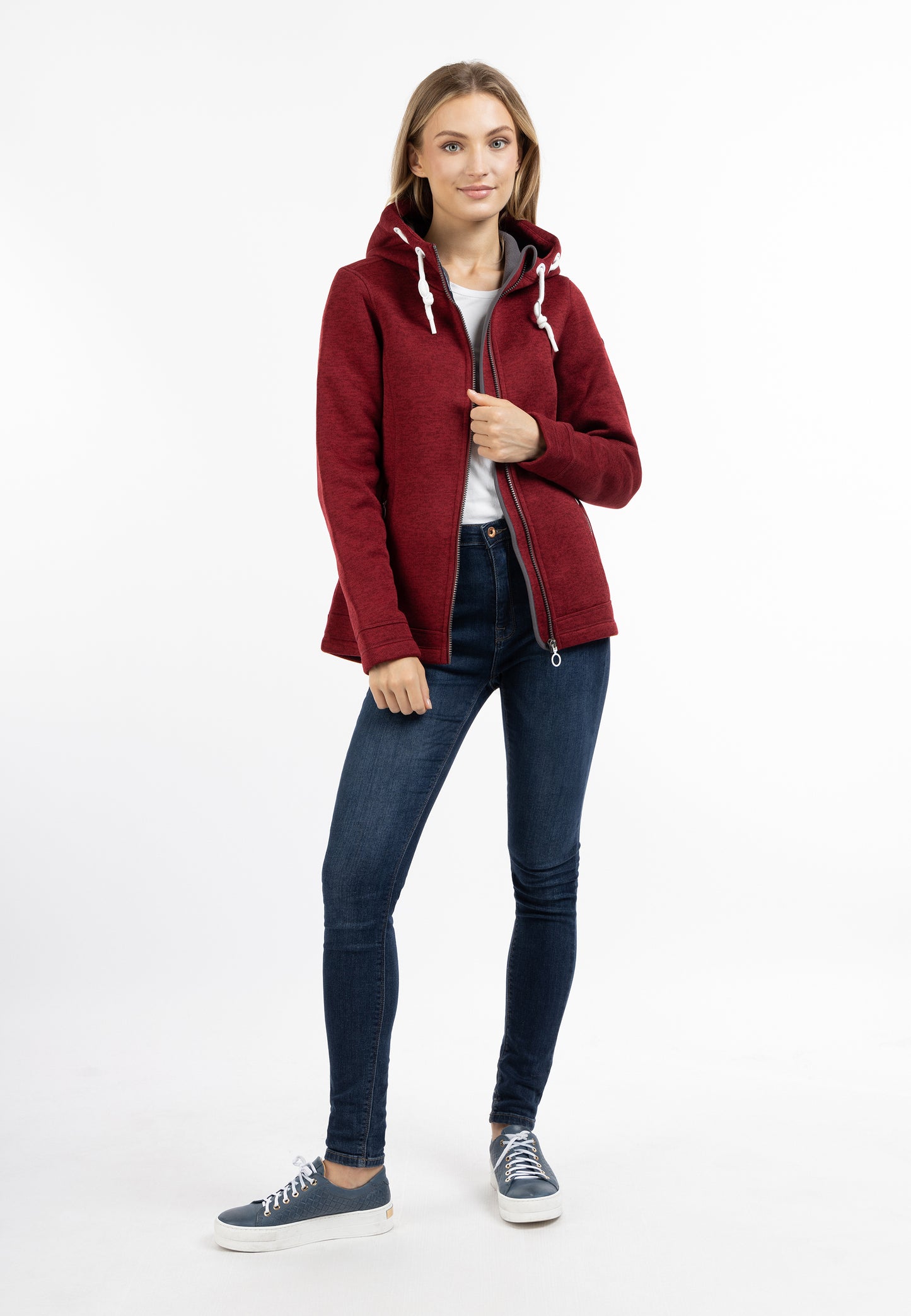 DreiMaster Maritim women's knitted fleece jacket