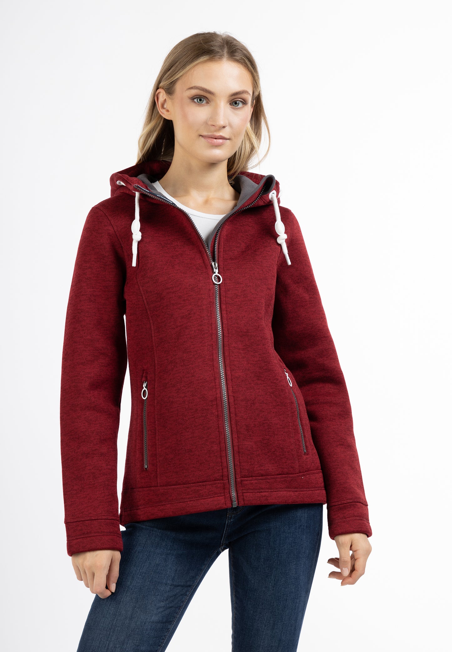 DreiMaster Maritim women's knitted fleece jacket
