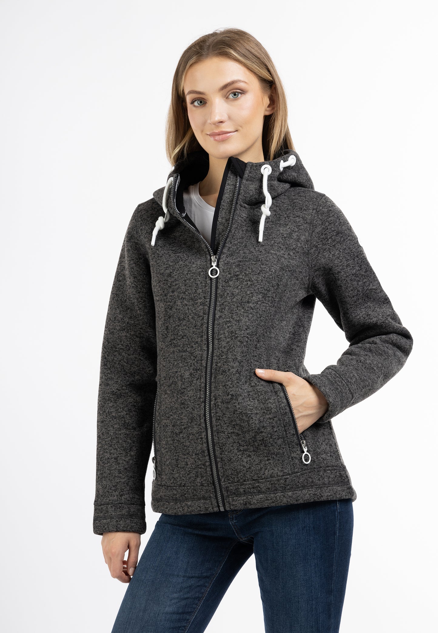 DreiMaster Maritim women's knitted fleece jacket