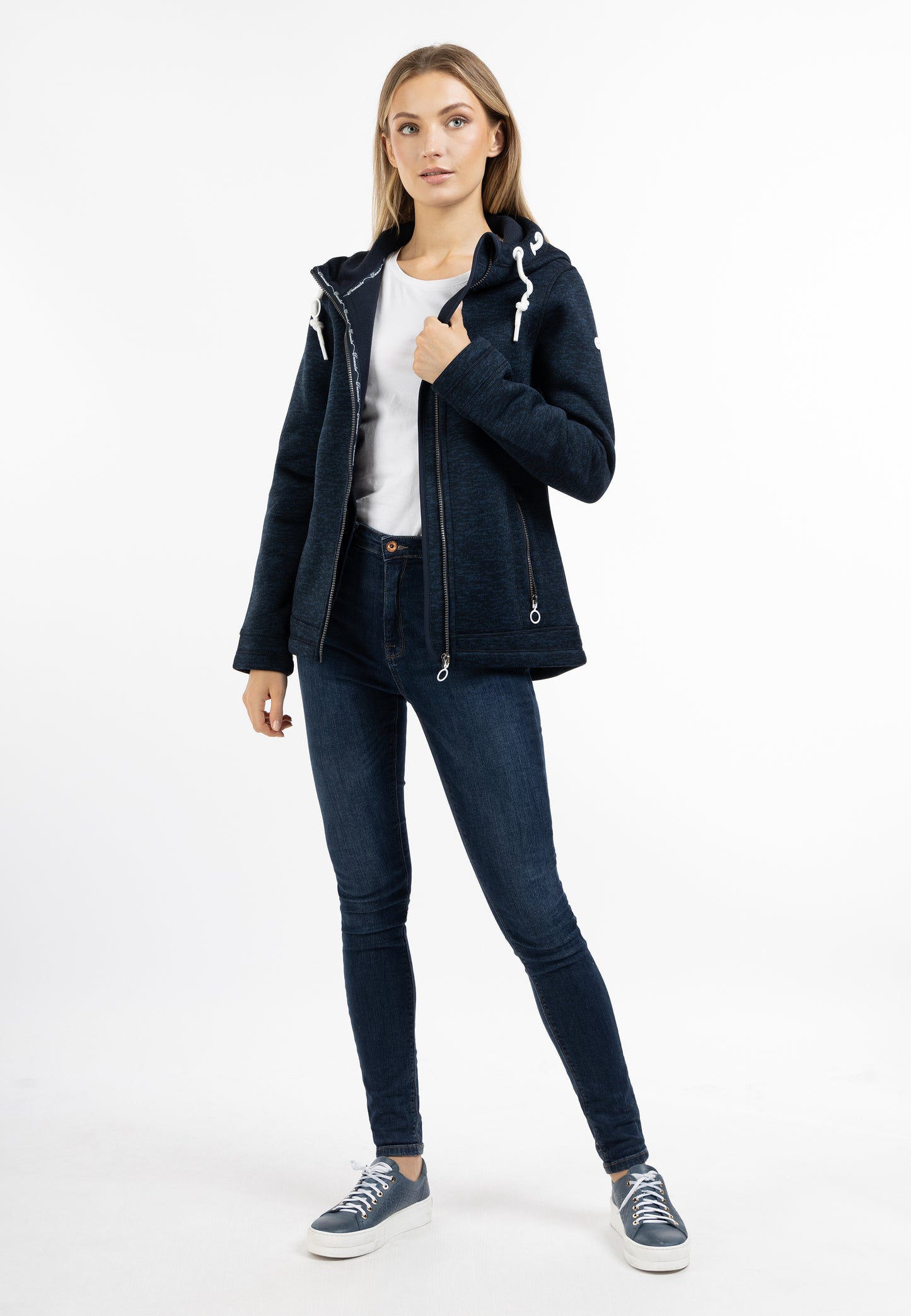 DreiMaster Maritim women's knitted fleece jacket
