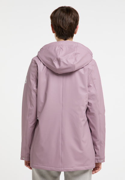 myMo women's rain jacket with faux fur lining