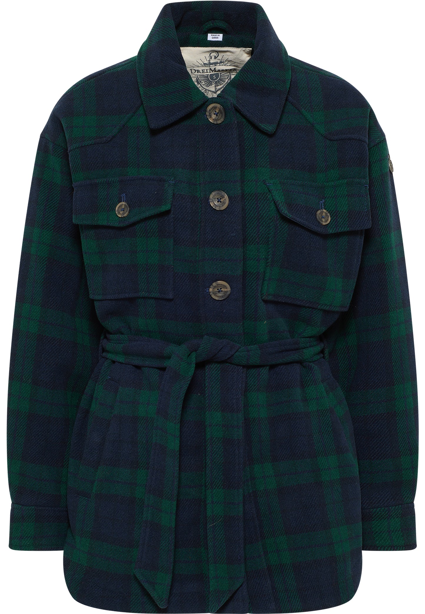 DreiMaster Vintage women's transitional jacket made from a wool blend