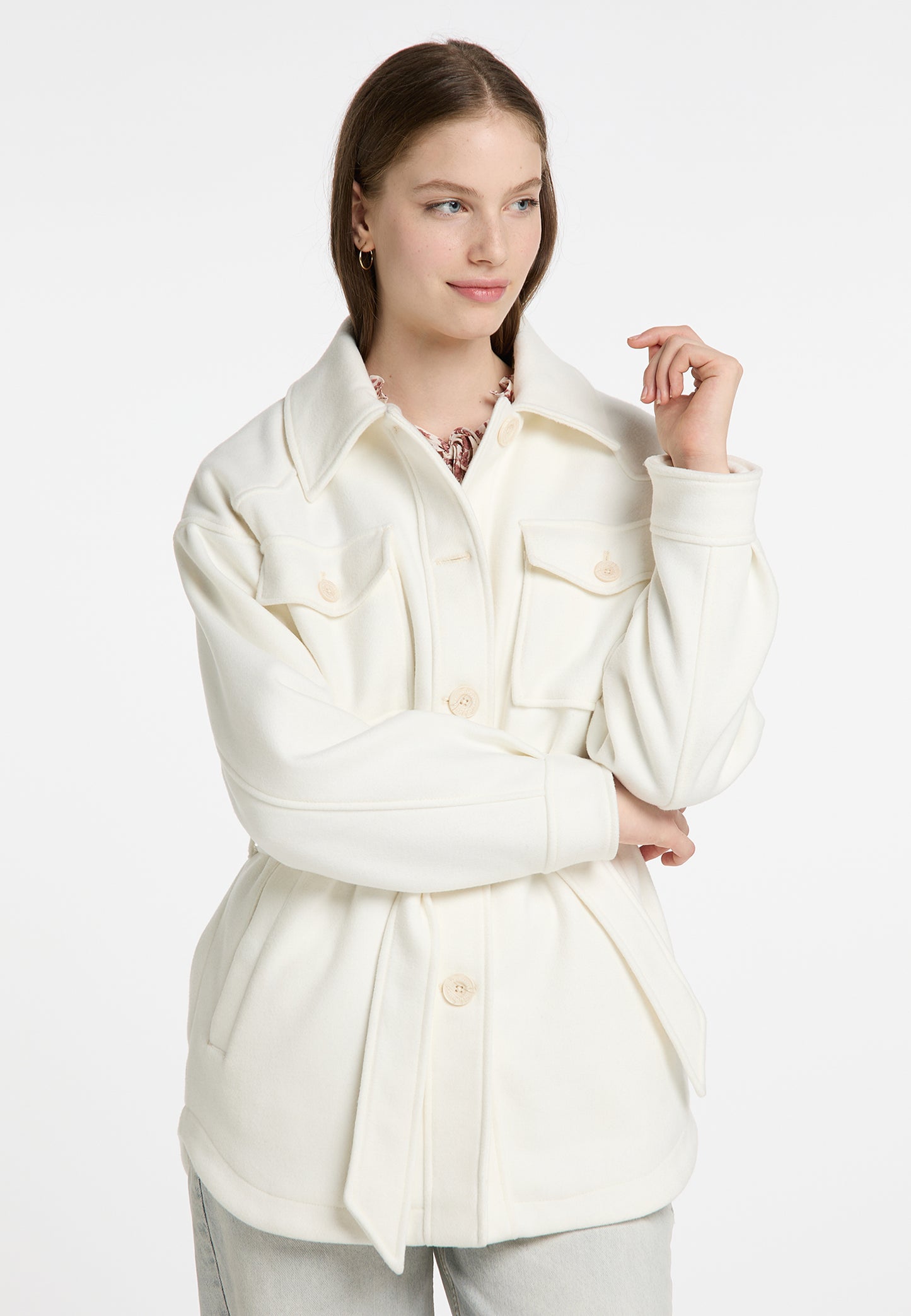 DreiMaster Vintage women's transitional jacket made from a wool blend