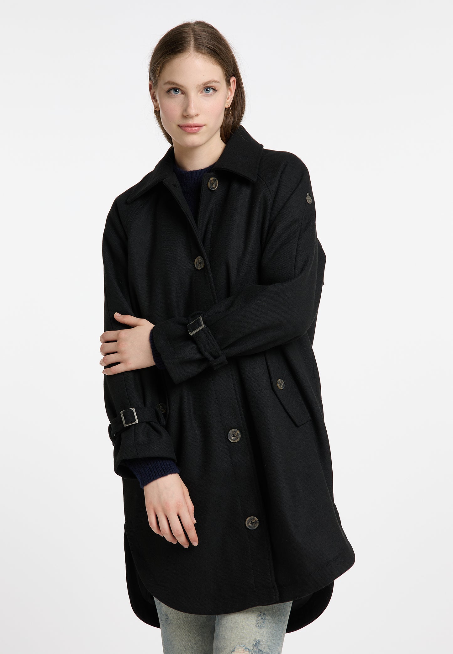 DreiMaster Vintage women's transitional coat made of wool blend