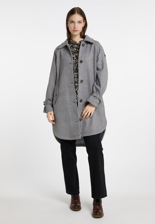 DreiMaster Vintage women's transitional coat made of wool blend