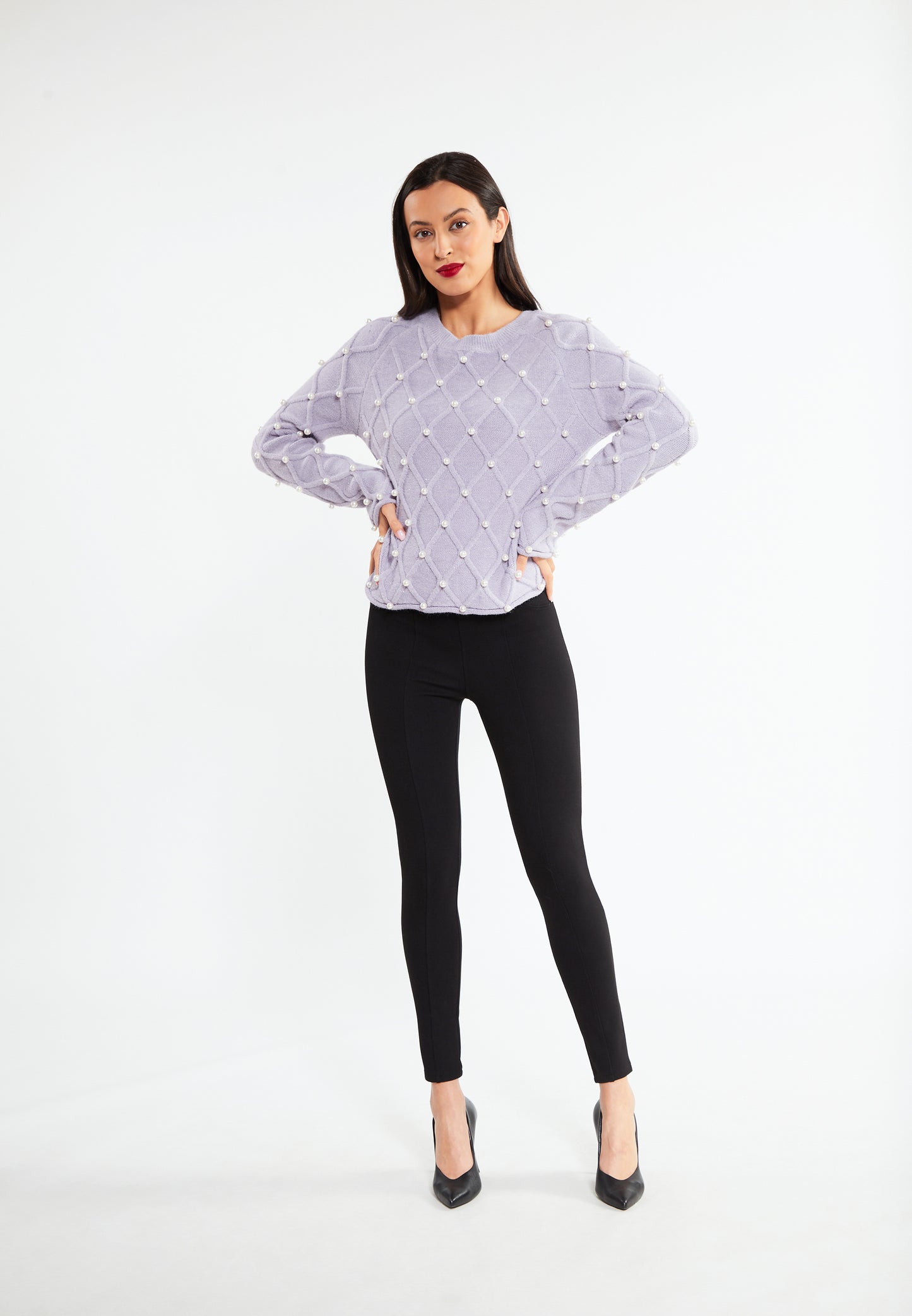 faina damski sweter dzianinowy