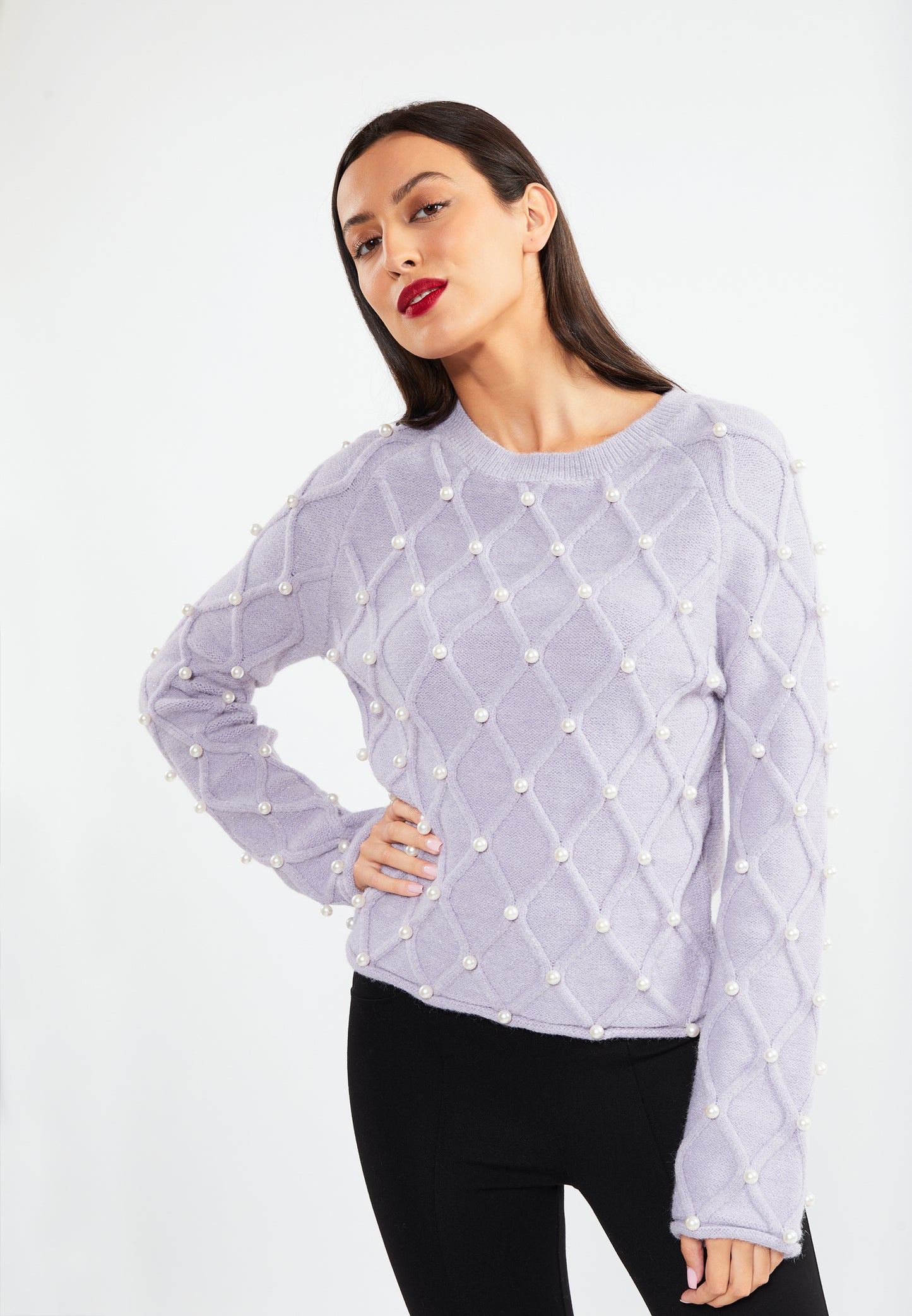 faina damski sweter dzianinowy