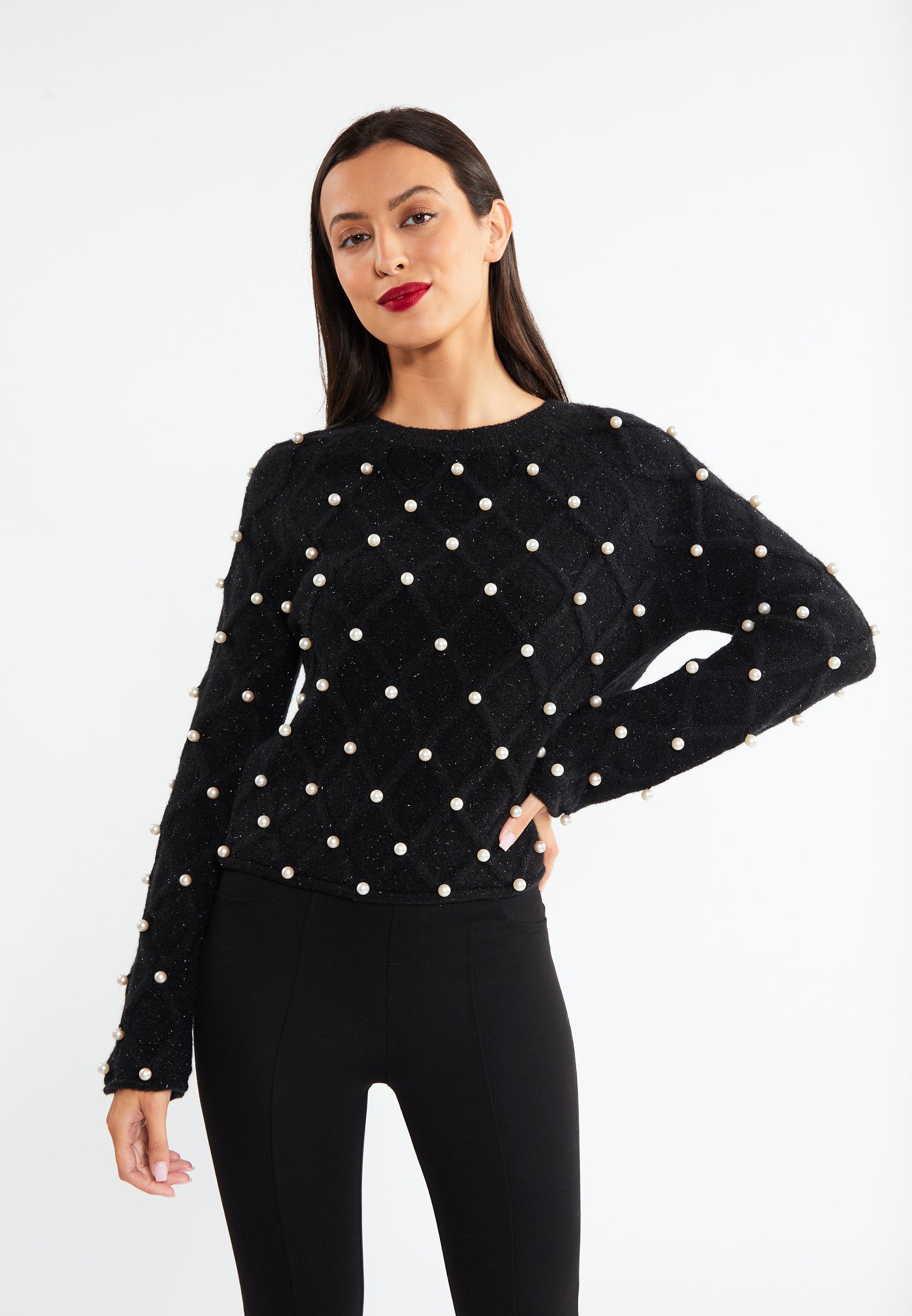 faina damski sweter dzianinowy